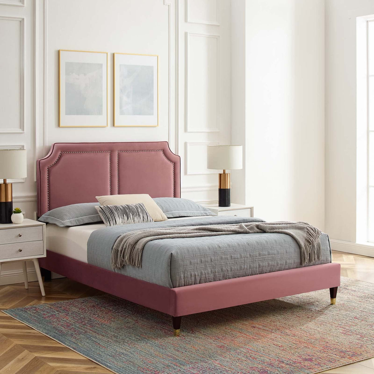 Novi Performance Velvet Bed Modway Model: mod-6793