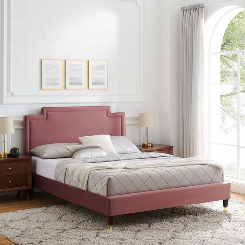 Liva Performance Velvet Bed Modway Model: mod-6796