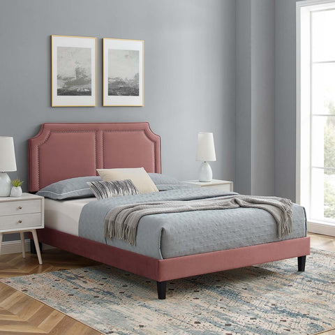Novi Performance Velvet Bed Modway Model: mod-6798