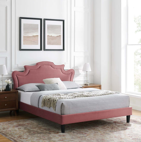 Neena Performance Velvet Bed Modway Model: mod-6800