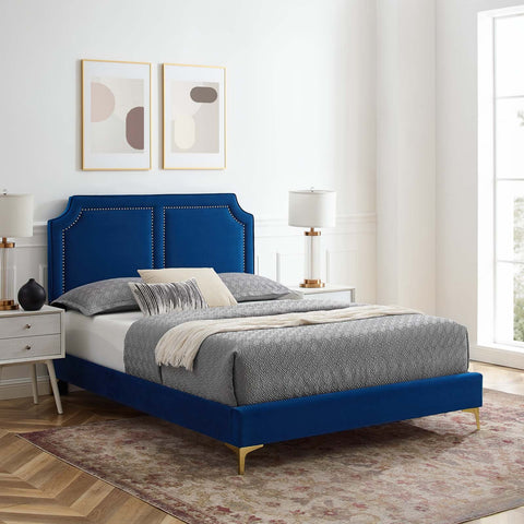 Novi Performance Velvet Bed Modway Model: mod-6803