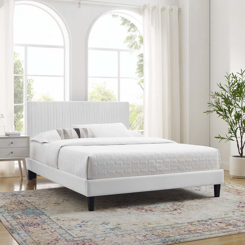 Peyton Performance Velvet Platform Bed Modway Model: mod-6867