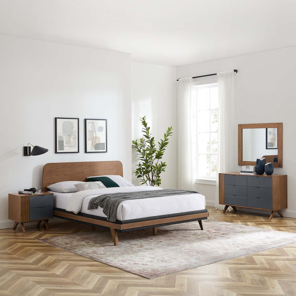 Dylan 4 Piece Bedroom Set Modway Model: mod-6956