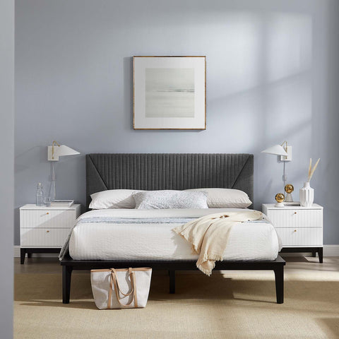 Dakota 3 Piece Upholstered Bedroom Set Modway Model: mod-6961