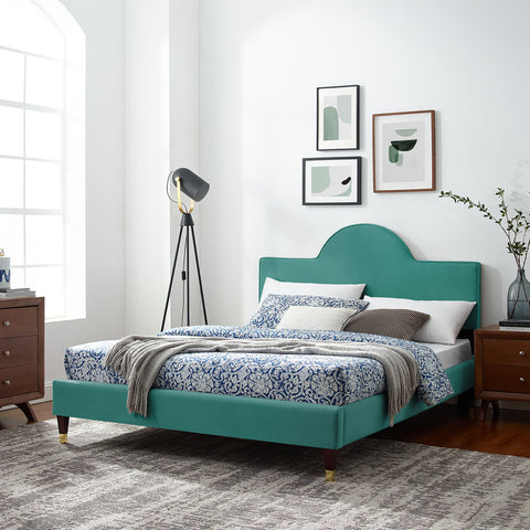 Aurora Performance Velvet Bed Modway Model: mod-7030