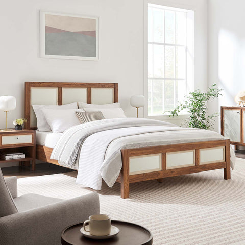 Capri Wood Grain Platform Bed Modway Model: mod-7119