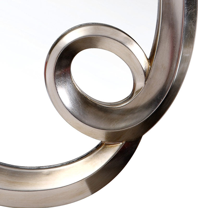 Modrest Pu042 Transitional Silver Oval Wall Mirror Model VGLEPU042