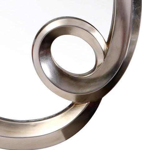 Modrest Pu042 Transitional Silver Oval Wall Mirror Model VGLEPU042