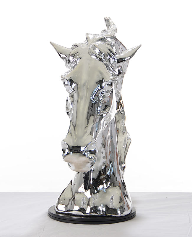 Sz0002 Modern Silver Horse Head Sculpture Model VGTHSZ0002-SLV