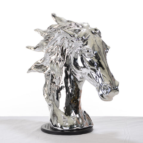 Sz0002 Modern Silver Horse Head Sculpture Model VGTHSZ0002-SLV