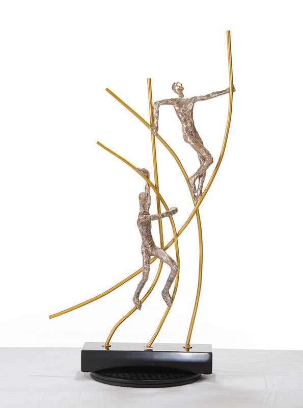 Sz0238 Modern Bronze Acrobats Poles Sculpture Model VGTHSZ0238-BRZ
