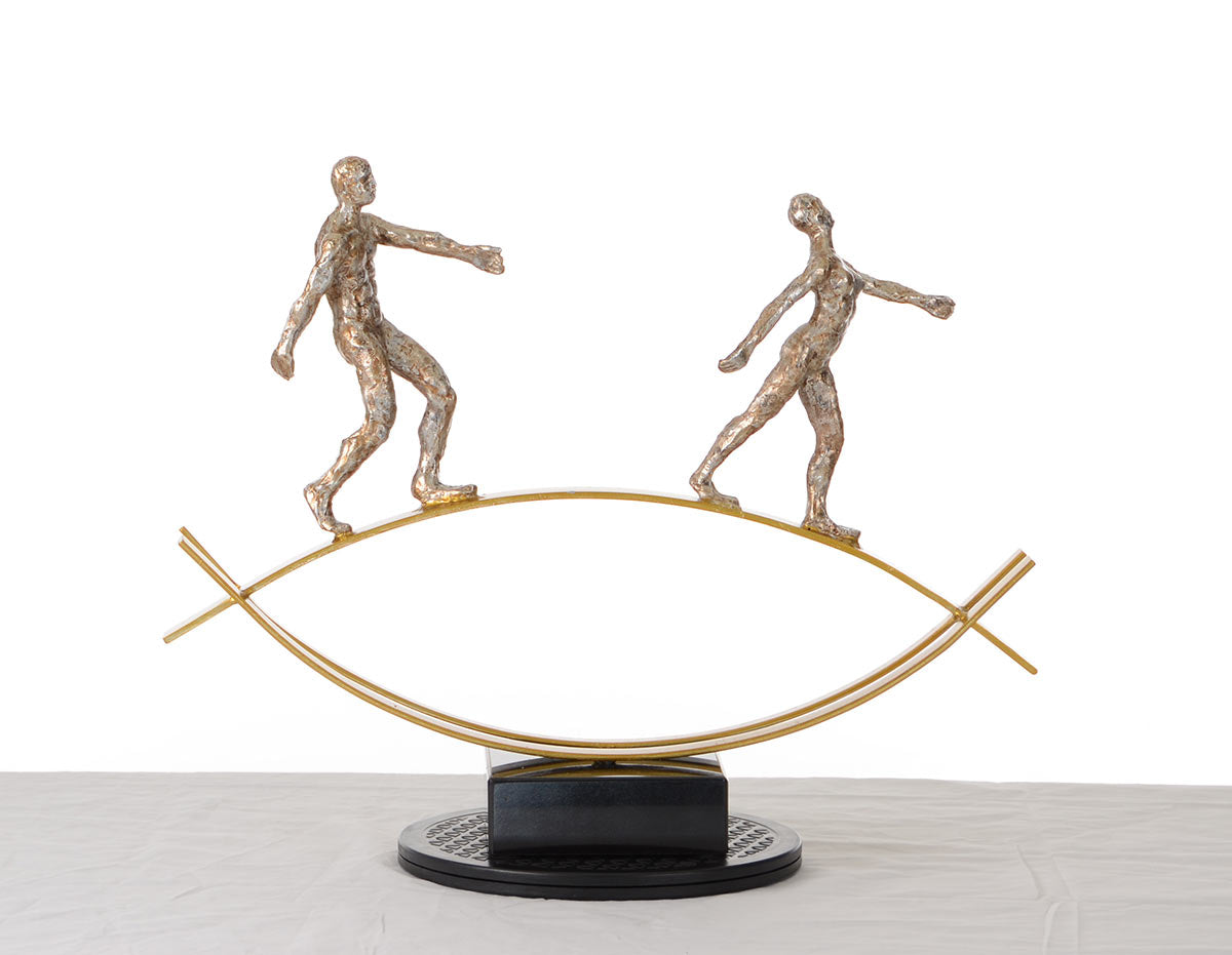 Sz0241 Modern Bronze Acrobats Tightrope Sculpture Model VGTHSZ0241-BRZ