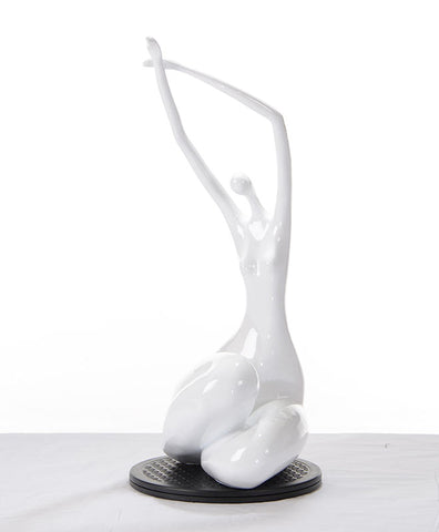 Sz0425 Modern White Lass Sculpture Model VGTHSZ0425-WHT