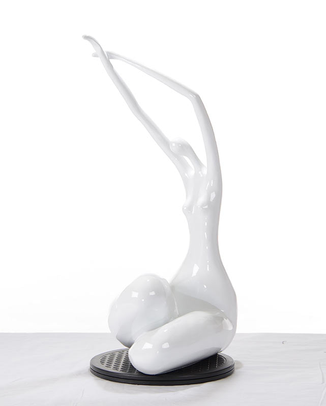 Sz0425 Modern White Lass Sculpture Model VGTHSZ0425-WHT