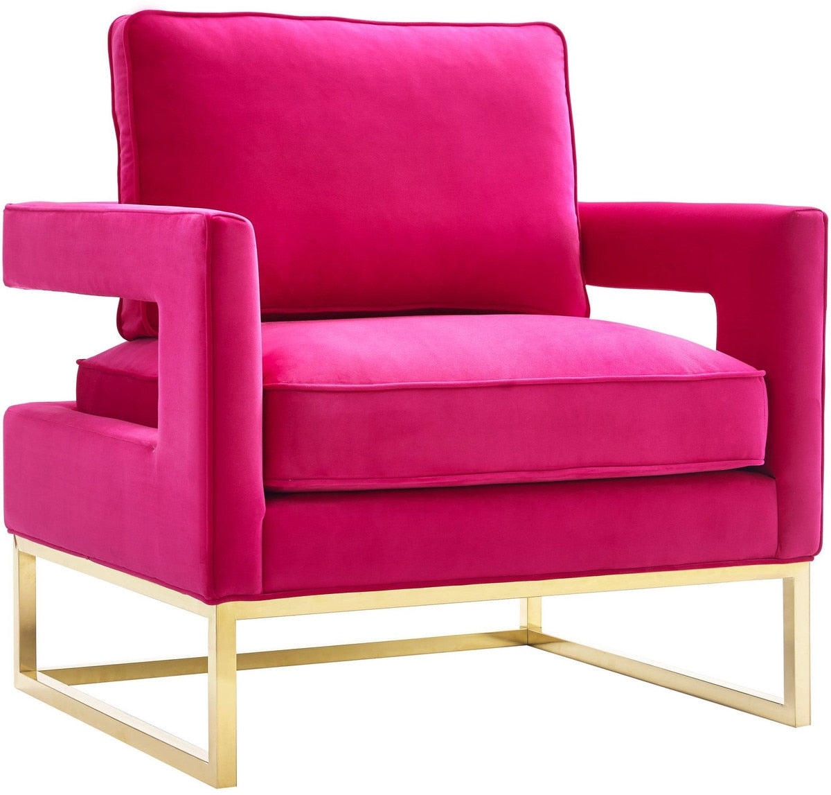 Avery Pink Velvet Chair Model: TOV-A120