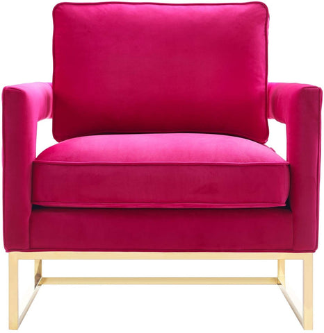 Avery Pink Velvet Chair Model: TOV-A120