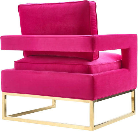 Avery Pink Velvet Chair Model: TOV-A120