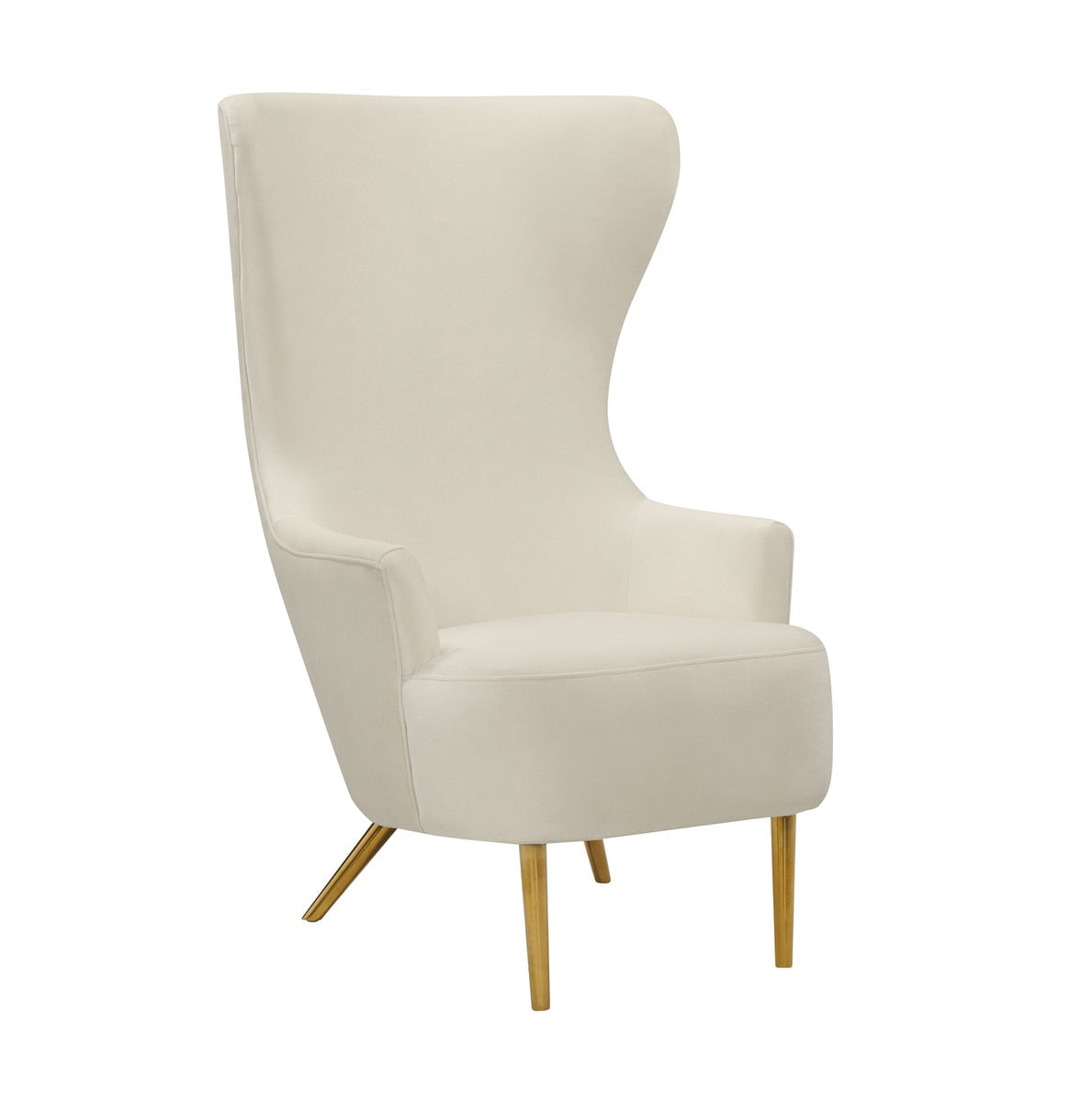 Julia Cream Wingback Chair By Inspire Me! Home Decor Model: TOV-A2044-C