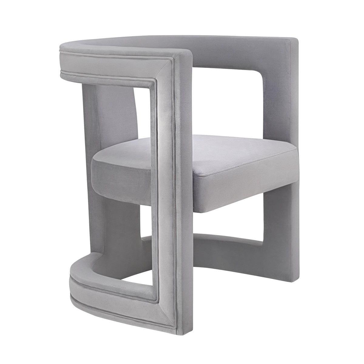 Ada Grey Velvet Chair Model: TOV-A208
