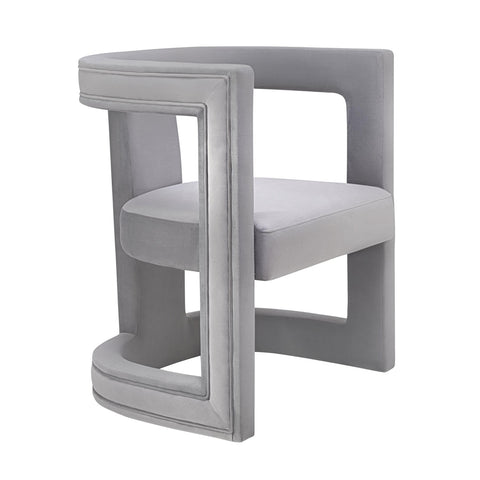 Ada Grey Velvet Chair Model: TOV-A208