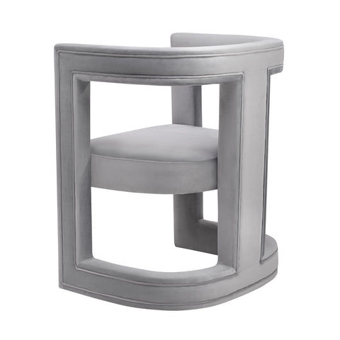 Ada Grey Velvet Chair Model: TOV-A208