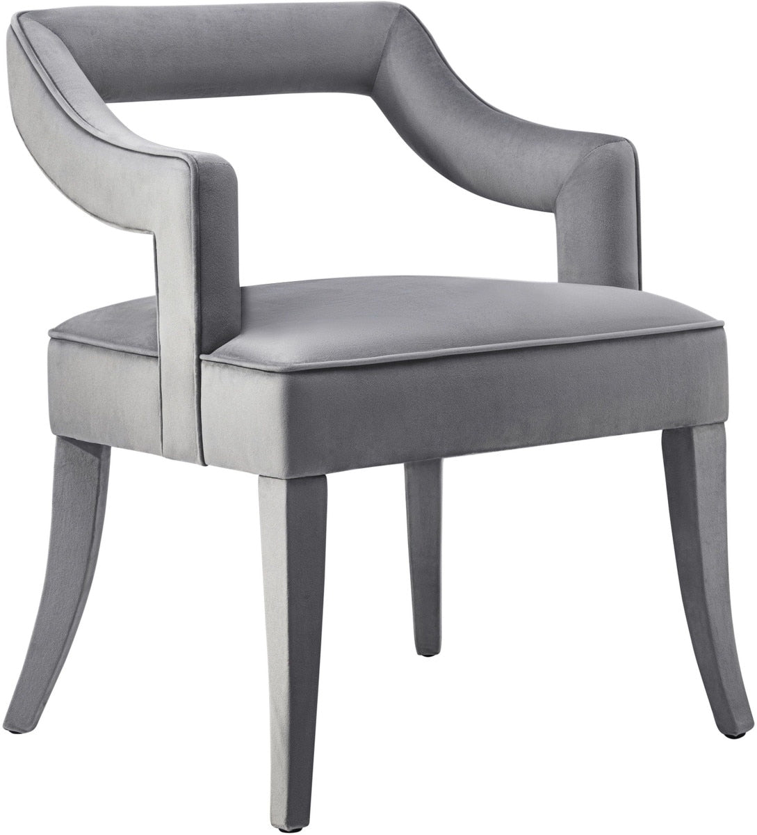 Tiffany Grey Velvet Chair Model: TOV-A210
