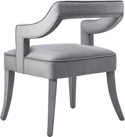 Tiffany Grey Velvet Chair Model: TOV-A210