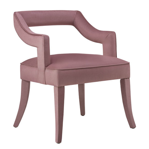 Tiffany Pink Slub Velvet Chair Model: TOV-A211