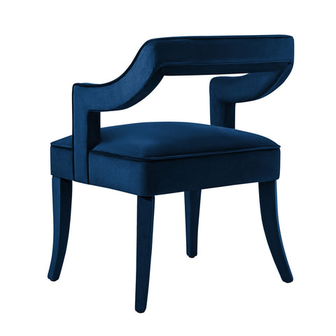 Tiffany Navy Velvet Chair Model: TOV-A212