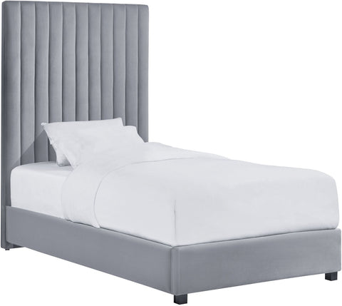 Arabelle Grey Bed in Twin Model: TOV-B126