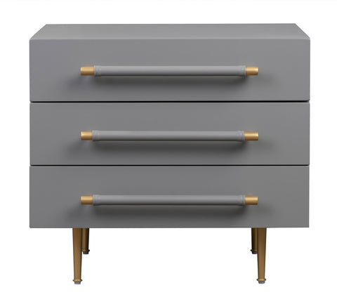 Trident Grey Nightstand Model: TOV-B44061