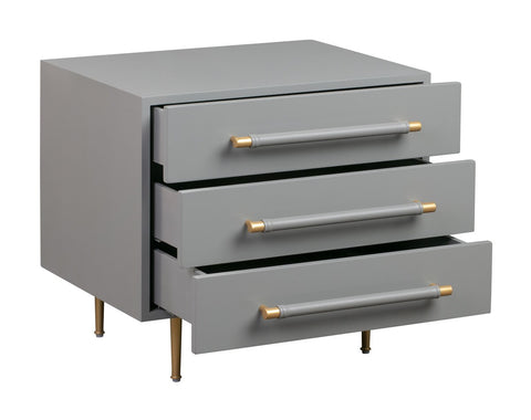 Trident Grey Nightstand Model: TOV-B44061