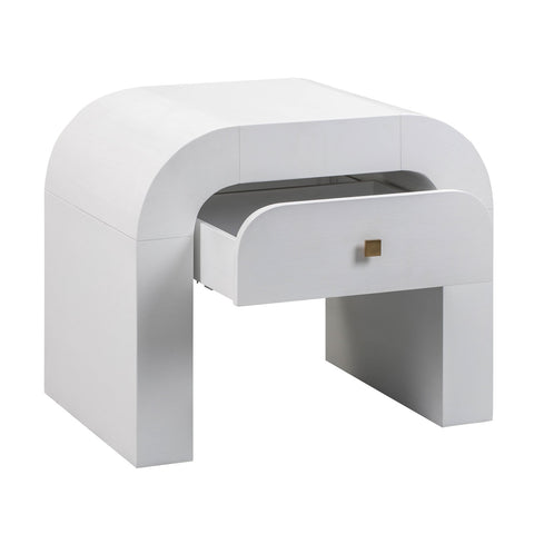 Hump White Nightstand Model: TOV-B44074