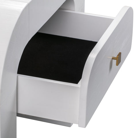 Hump White Nightstand Model: TOV-B44074