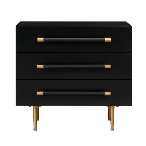 Trident Black Nightstand Model: TOV-B44075