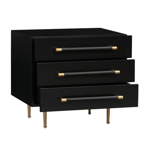 Trident Black Nightstand Model: TOV-B44075