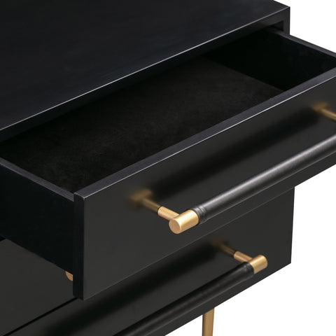 Trident Black Nightstand Model: TOV-B44075