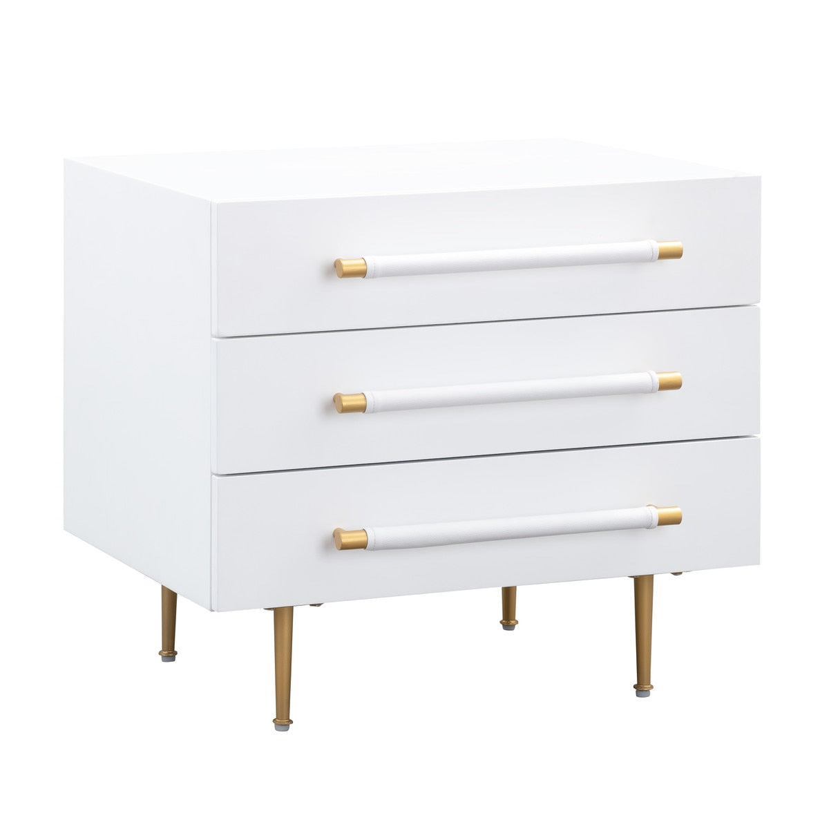 Trident White Nightstand Model: TOV-B44076
