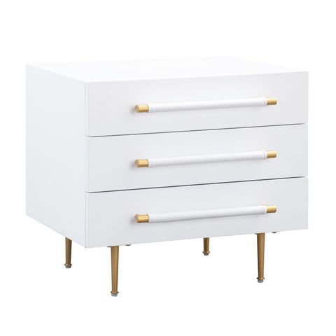 Trident White Nightstand Model: TOV-B44076
