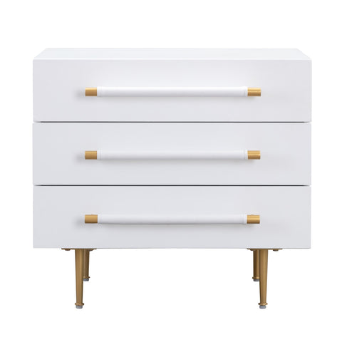 Trident White Nightstand Model: TOV-B44076