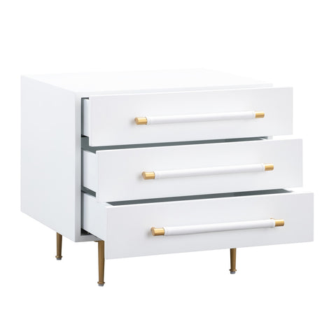 Trident White Nightstand Model: TOV-B44076