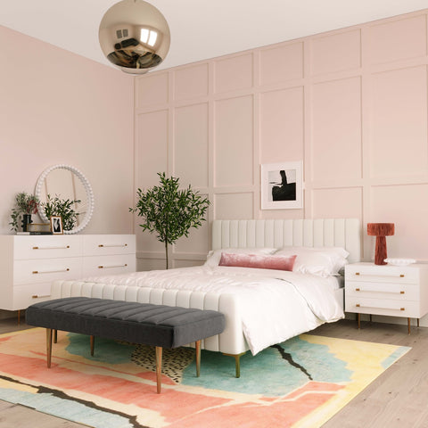 Trident White Nightstand Model: TOV-B44076