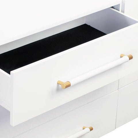 Trident White 6 Drawer Dresser Model: TOV-B44095