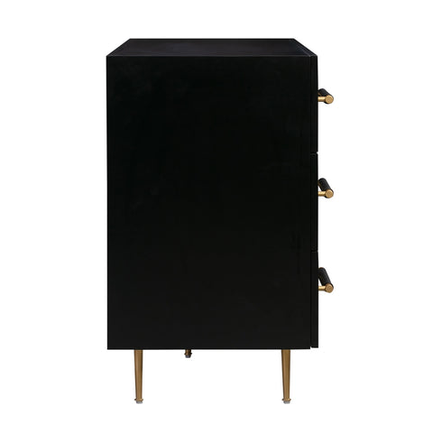 Trident Black 6 Drawer Dresser Model: TOV-B44096