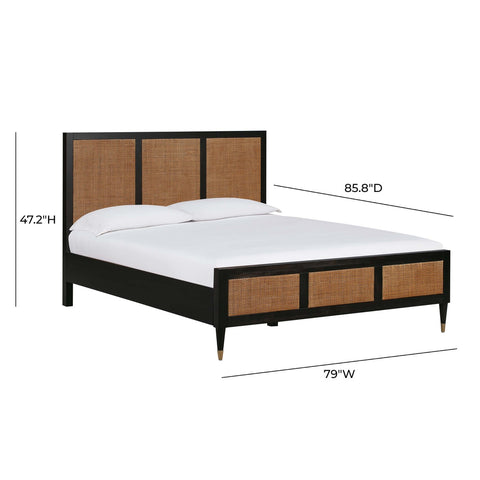 Sierra Noir Bed in King Model: TOV-B44102