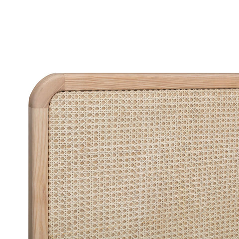 Carmen Natural Ash and Cane Bed in Queen Model: TOV-B44158
