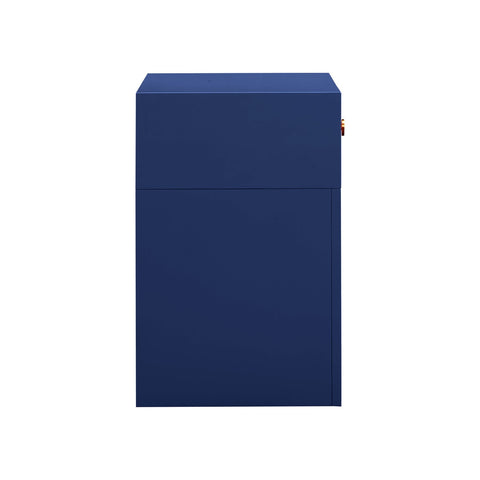 Suzie Navy & Rattan Nightstand Model: TOV-B54204