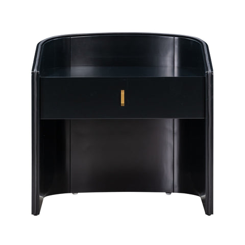 Collins Black Lacquer Nightstand Model: TOV-B54250