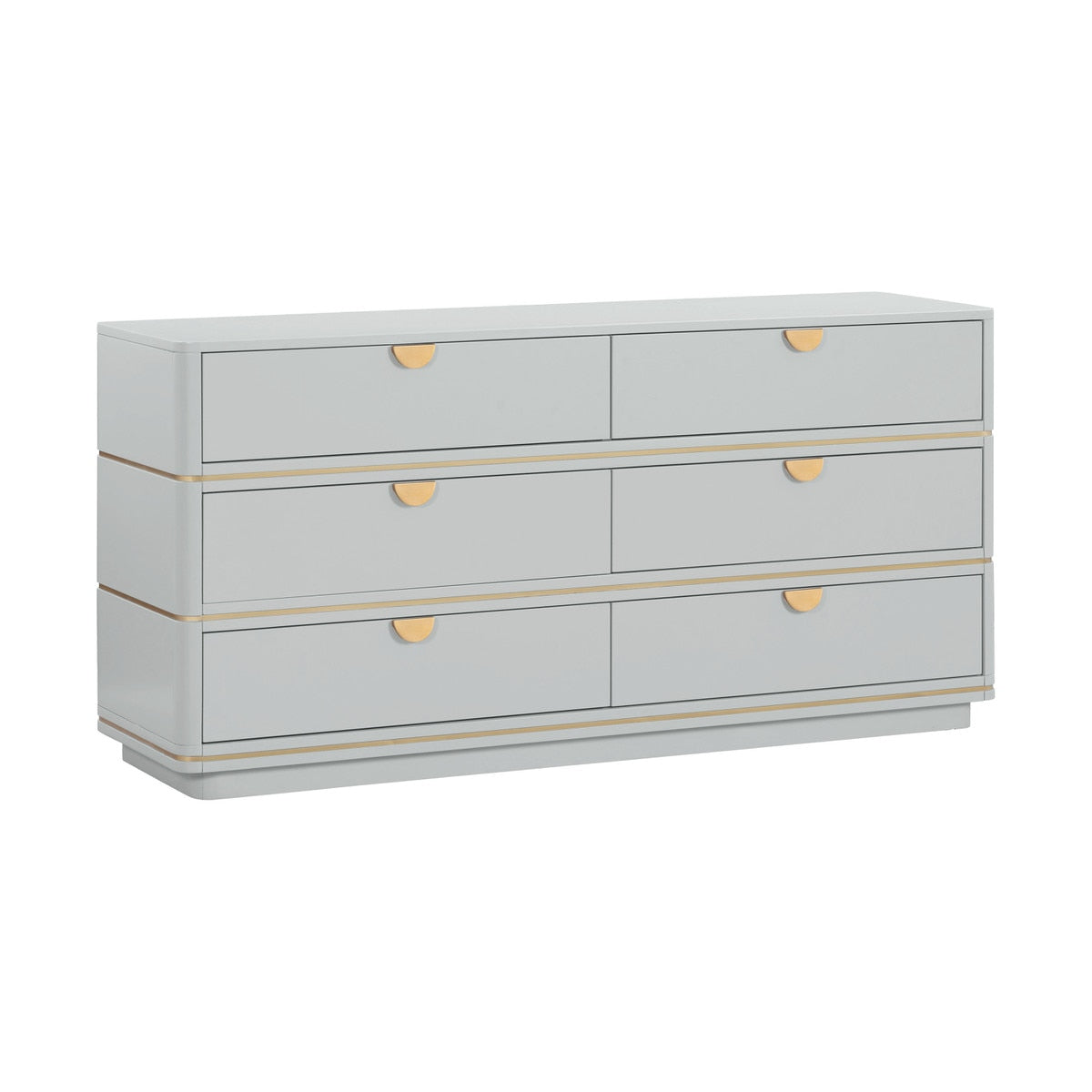 Julieta Grey 6 Drawer Dresser Model: TOV-B54254