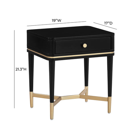 Julieta Black Nightstand Model: TOV-B54258